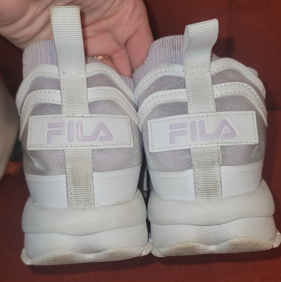 Women’s Fila Lavender Disruptor II Sock Monomesh - Size 9 - Picture 8 of 14